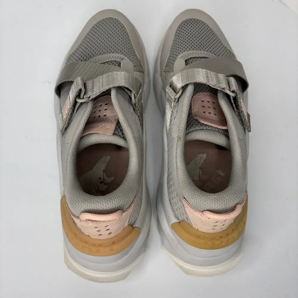 Sorel Kinetic RNEGD Gray Strap Sneaker Shoes Breathable Mesh - Women's Size 7.5